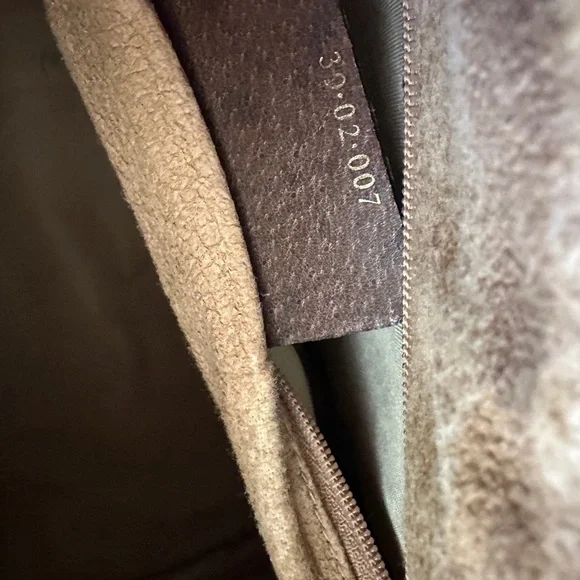 GUCCI Boston Bag $1295 Monogram Canvas, Dark Brown Leather Trim & Green-Red Web - Picture 7 of 17